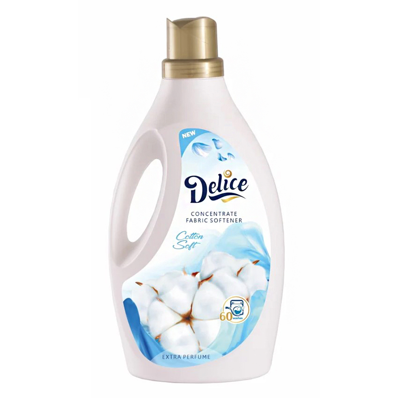 Концентрований кондиціонер для білизни Delice Cotton soft, 2000мл